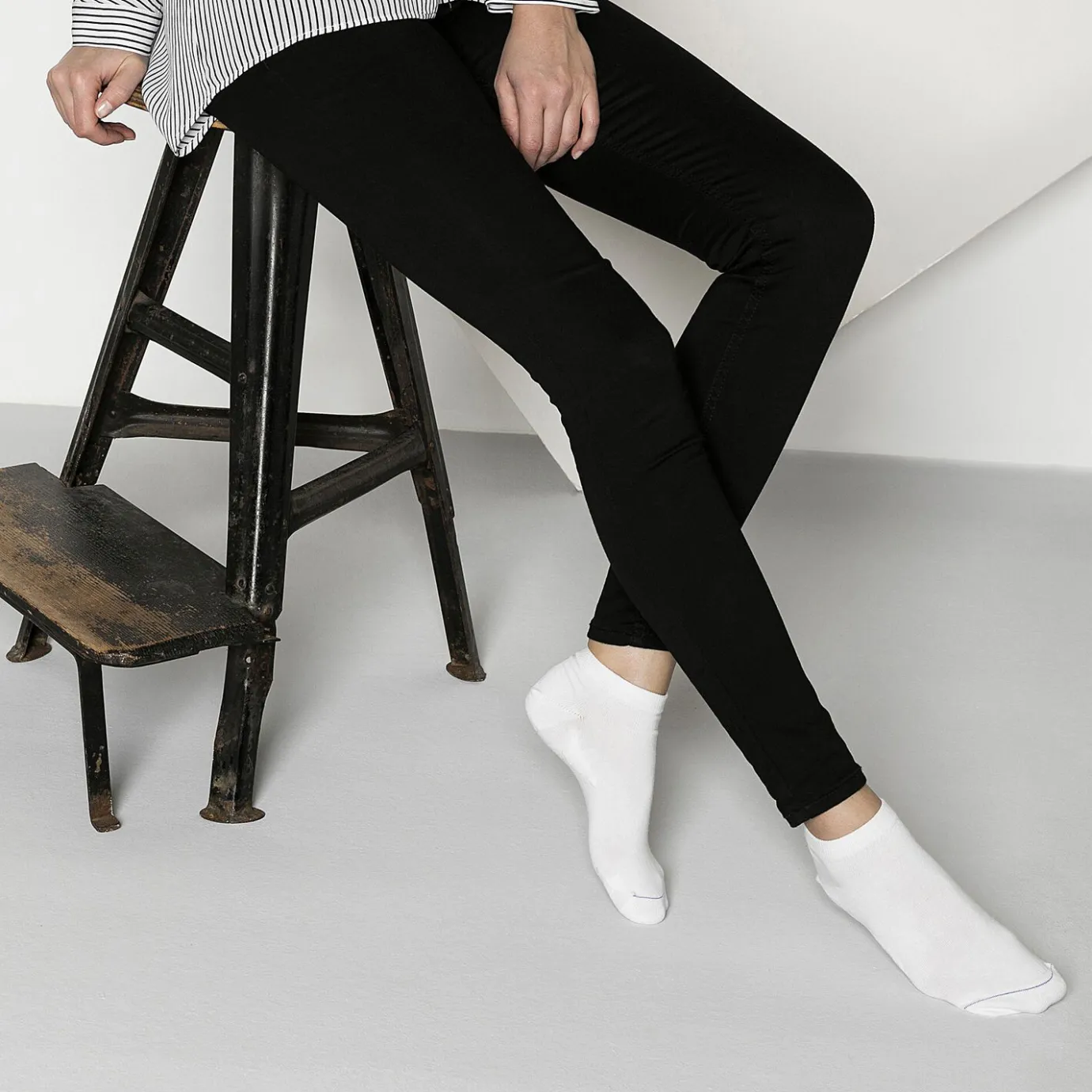 Birkenstock Socks<2 Pack Cotton Sole Sneaker White