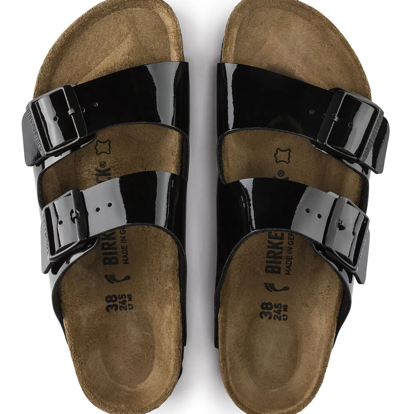 Birkenstock Two-Strap Sandals<Arizona Black Patent