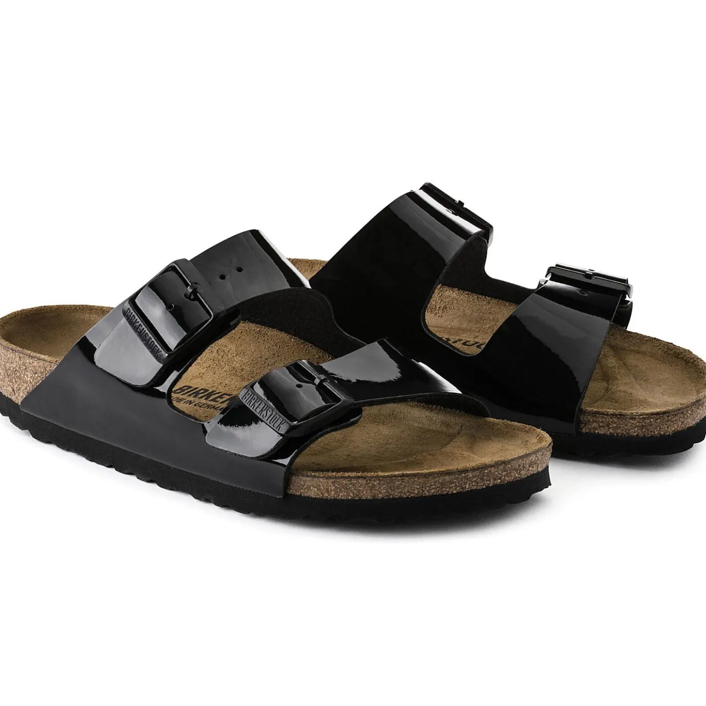 Birkenstock Two-Strap Sandals<Arizona Black Patent