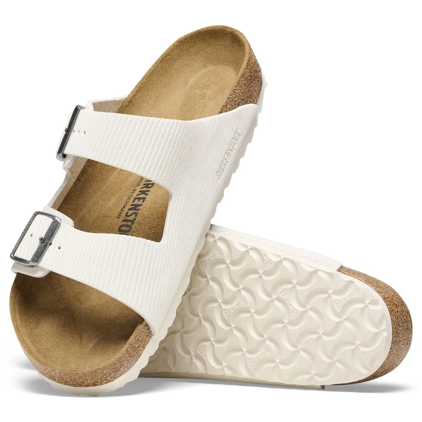 Birkenstock Two-Strap Sandals<Arizona Corduroy Antique White