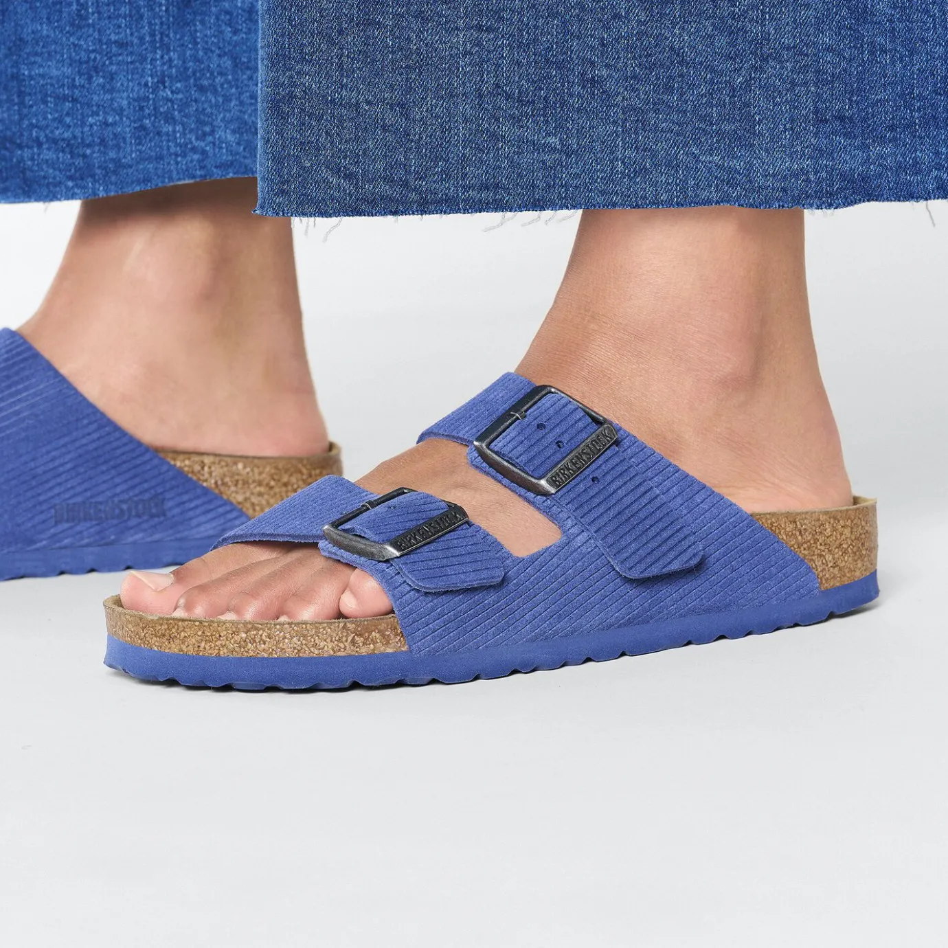 Birkenstock Two-Strap Sandals<Arizona Corduroy Indigo