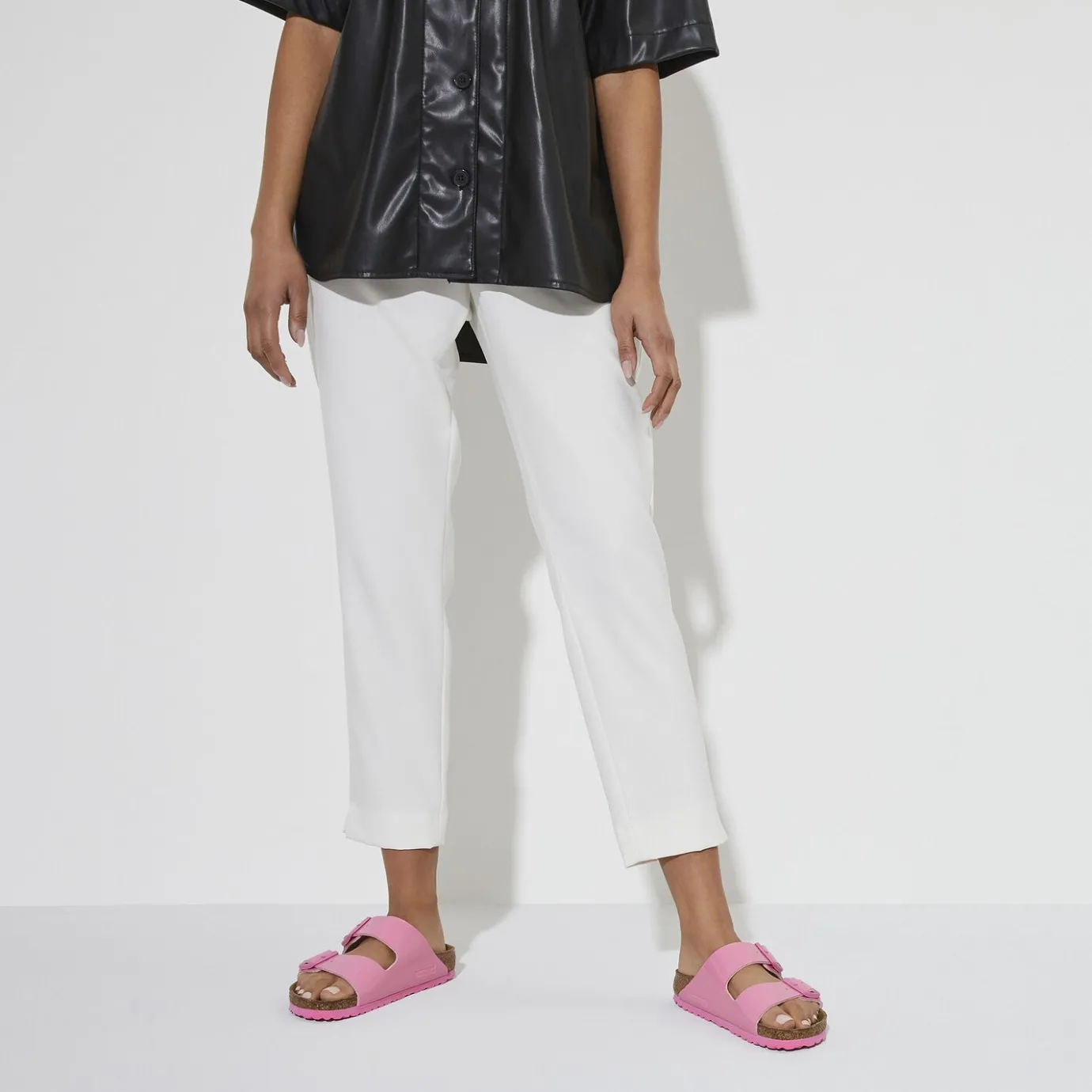 Birkenstock Two-Strap Sandals<Arizona Patent Candy Pink