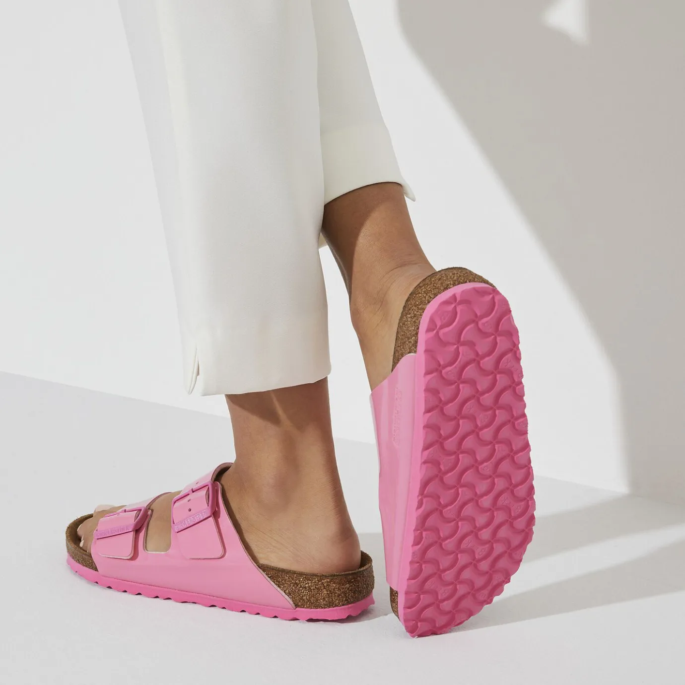 Birkenstock Two-Strap Sandals<Arizona Patent Candy Pink