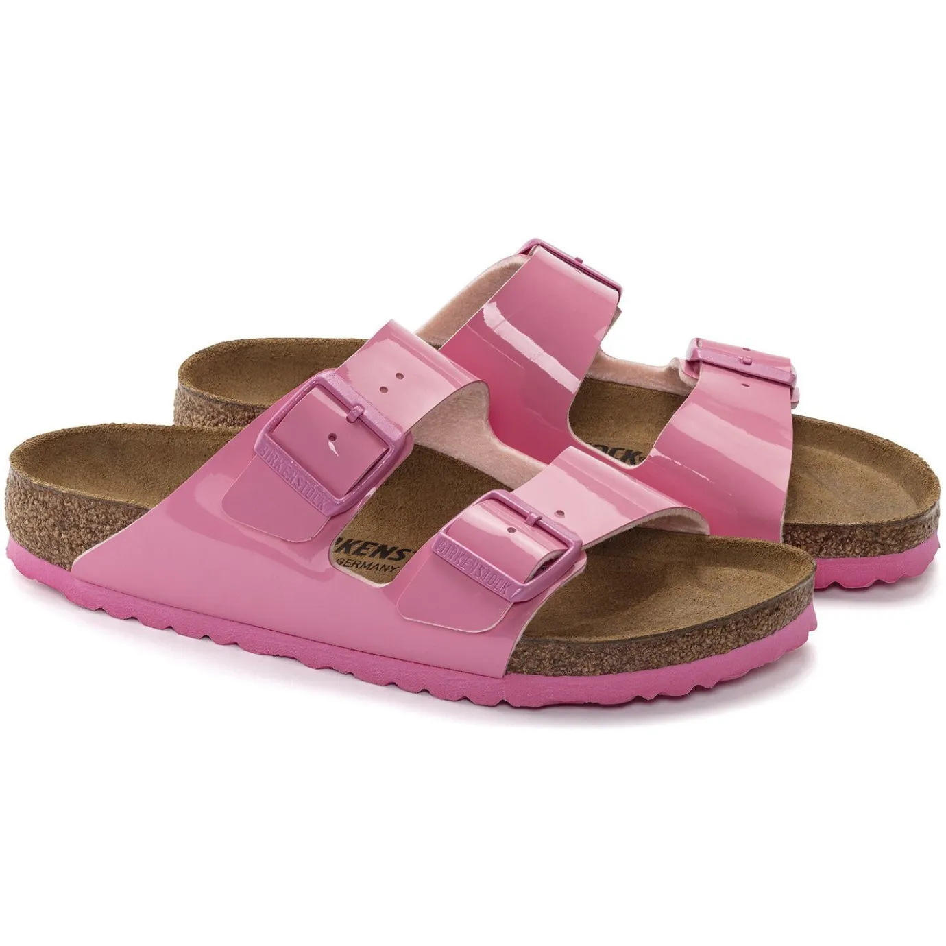 Birkenstock Two-Strap Sandals<Arizona Patent Candy Pink