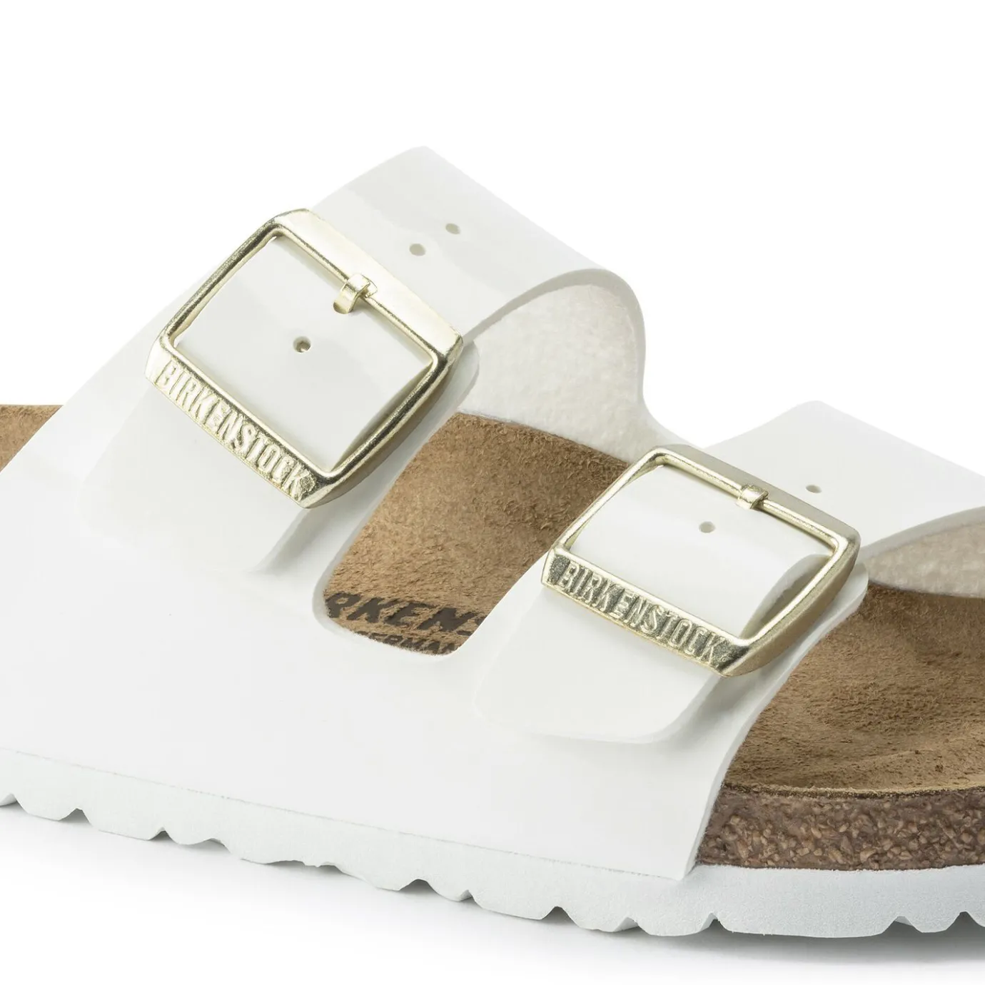 Birkenstock Two-Strap Sandals<Arizona Patent White