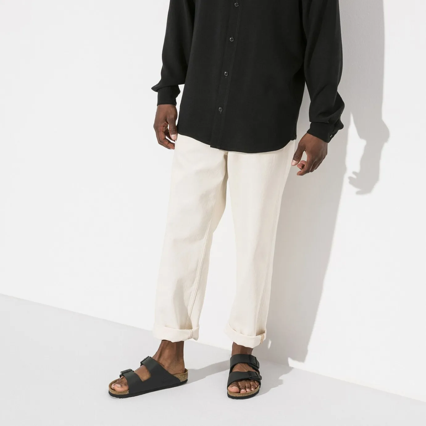 Birkenstock Two-Strap Sandals<Arizona Black