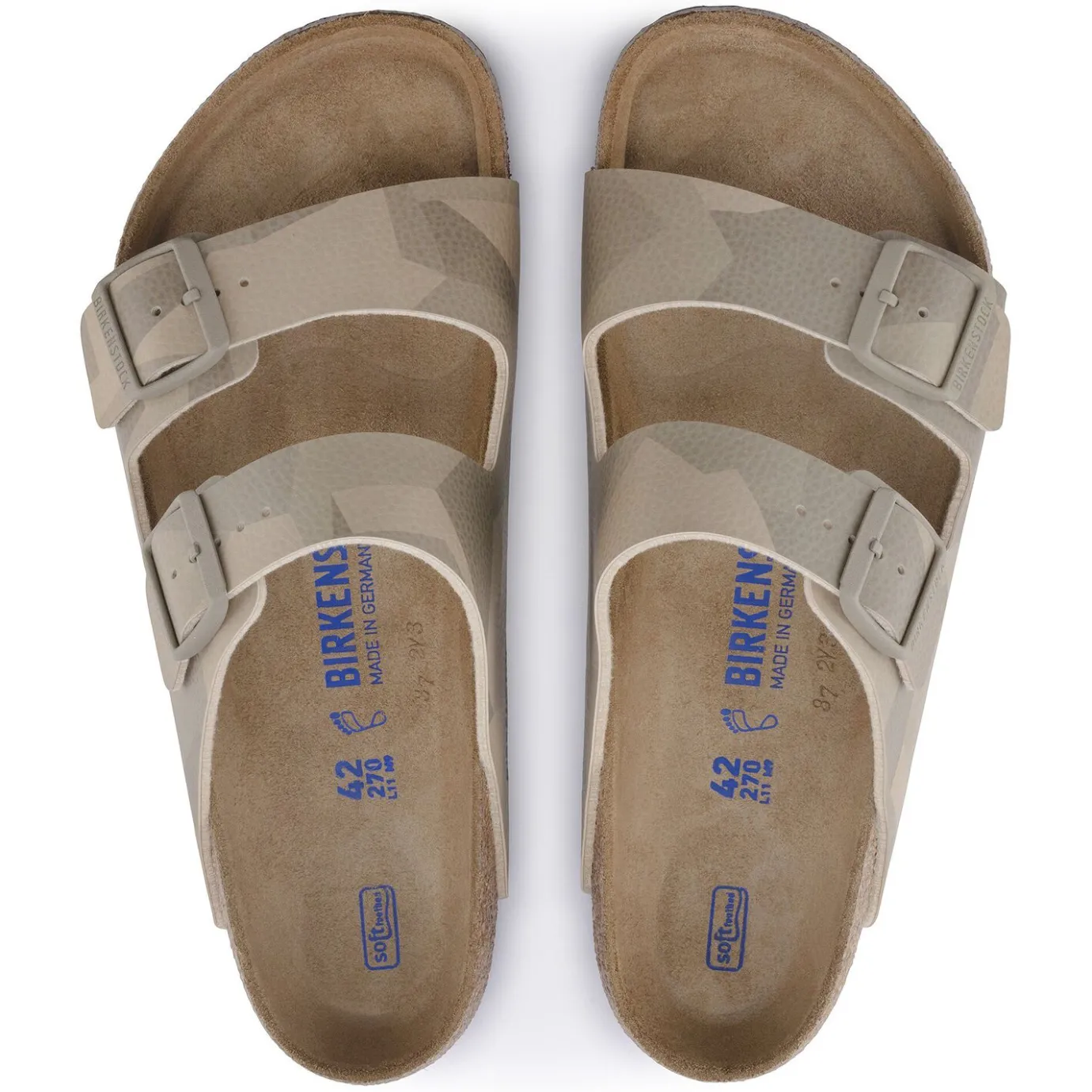 Birkenstock Two-Strap Sandals<Arizona Desert Soil Geo Camo Beige