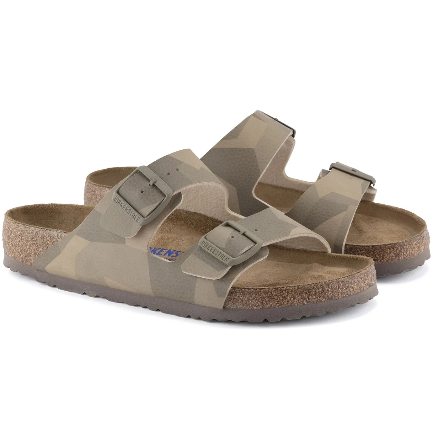 Birkenstock Two-Strap Sandals<Arizona Desert Soil Geo Camo Beige
