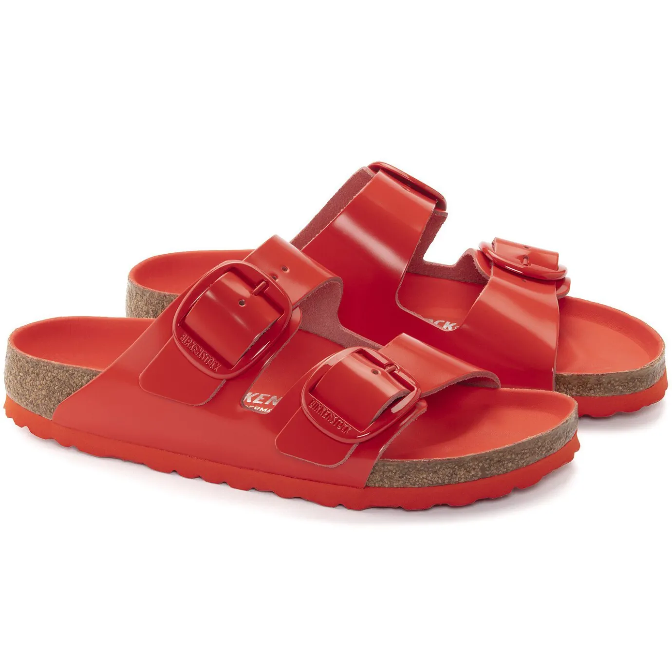 Birkenstock Two-Strap Sandals<Arizona Big Buckle High Shine Tomato