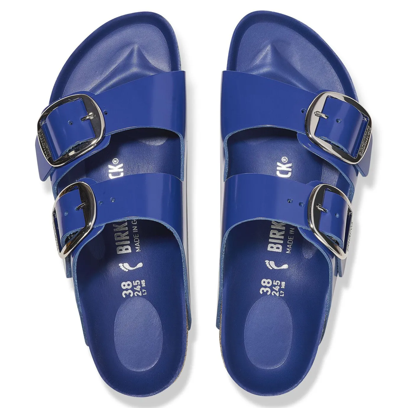 Birkenstock Two-Strap Sandals<Arizona Big Buckle High-Shine Cobalt