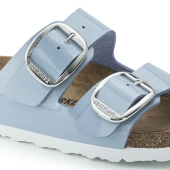Birkenstock Two-Strap Sandals<Arizona Big Buckle Patent Dove Blue
