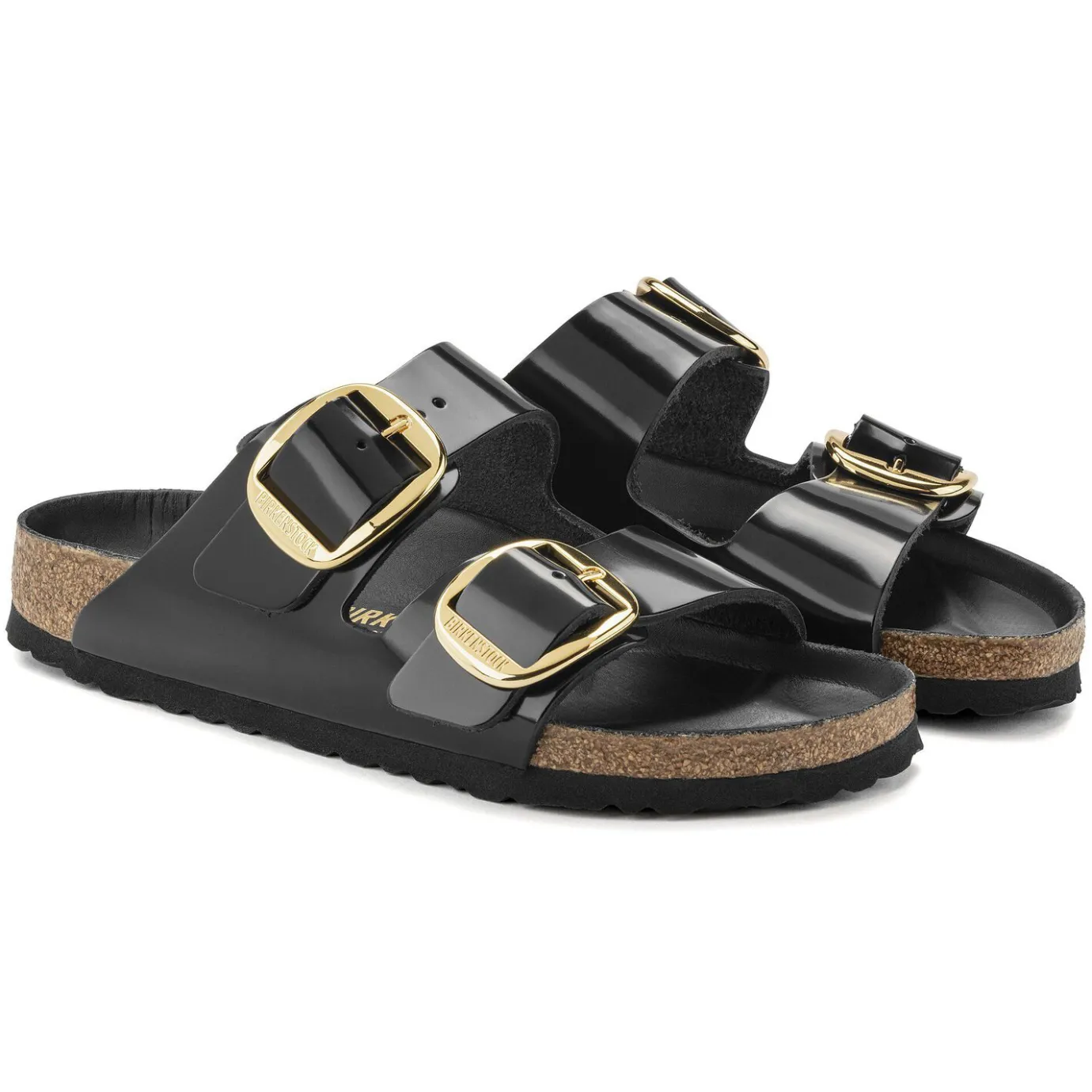 Birkenstock Two-Strap Sandals<Arizona Big Buckle High Shine Black