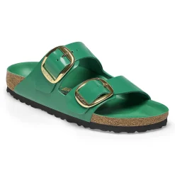 Birkenstock Two-Strap Sandals<Arizona Big Buckle High-Shine Digital Green