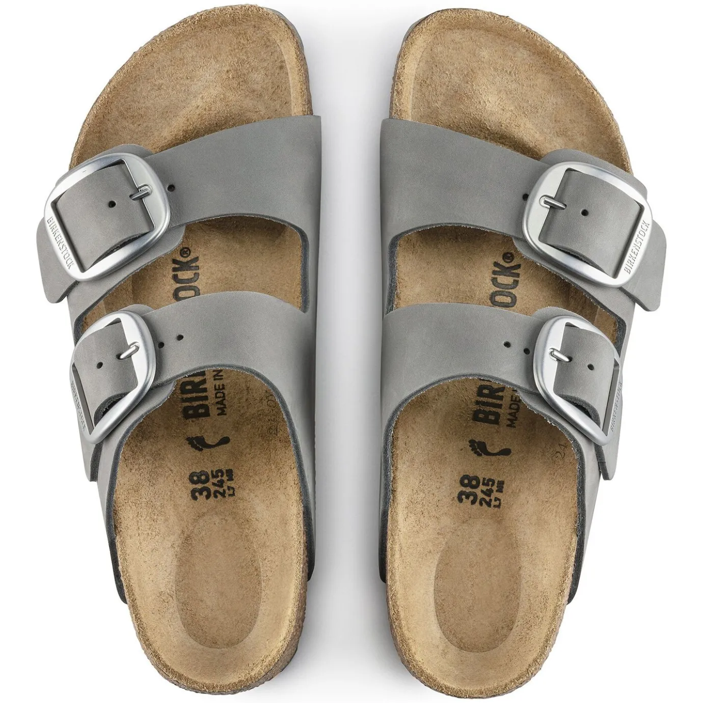Birkenstock Two-Strap Sandals<Arizona Big Buckle Dove Gray