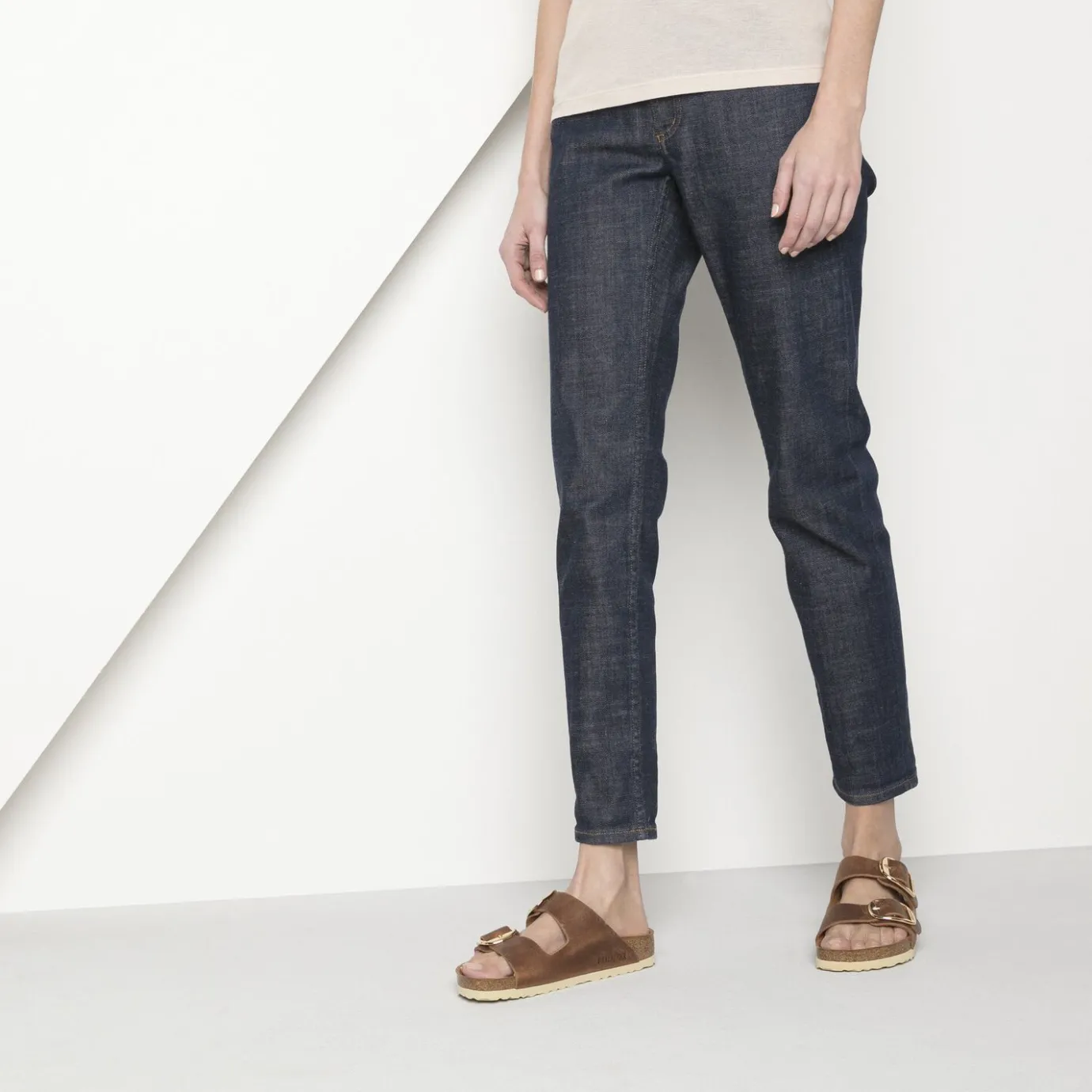 Birkenstock Two-Strap Sandals<Arizona Big Buckle Cognac