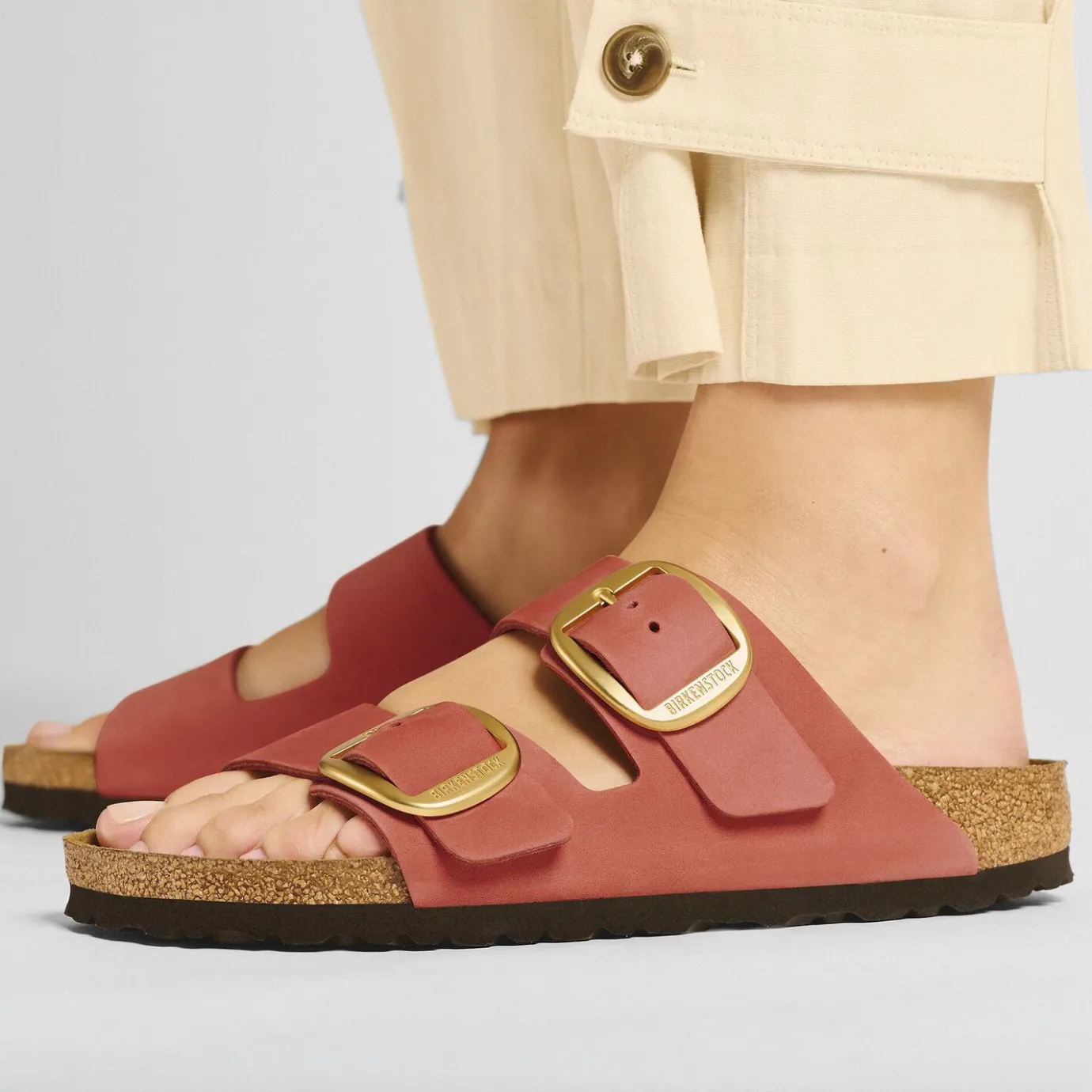 Birkenstock Two-Strap Sandals<Arizona Big Buckle Mars Red