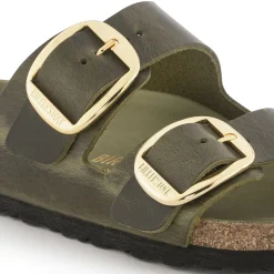 Birkenstock Two-Strap Sandals<Arizona Big Buckle Olive Green