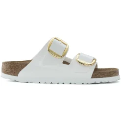 Birkenstock Two-Strap Sandals<Arizona Big Buckle Patent White