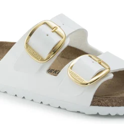 Birkenstock Two-Strap Sandals<Arizona Big Buckle Patent White