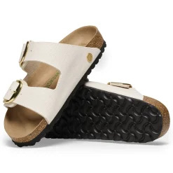 Birkenstock Two-Strap Sandals<Arizona Big Buckle Rivet Logo Canvas Eggshell