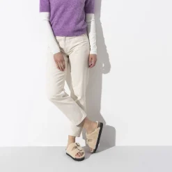 Birkenstock Two-Strap Sandals<Arizona Big Buckle Shearling Teddy Eggshell