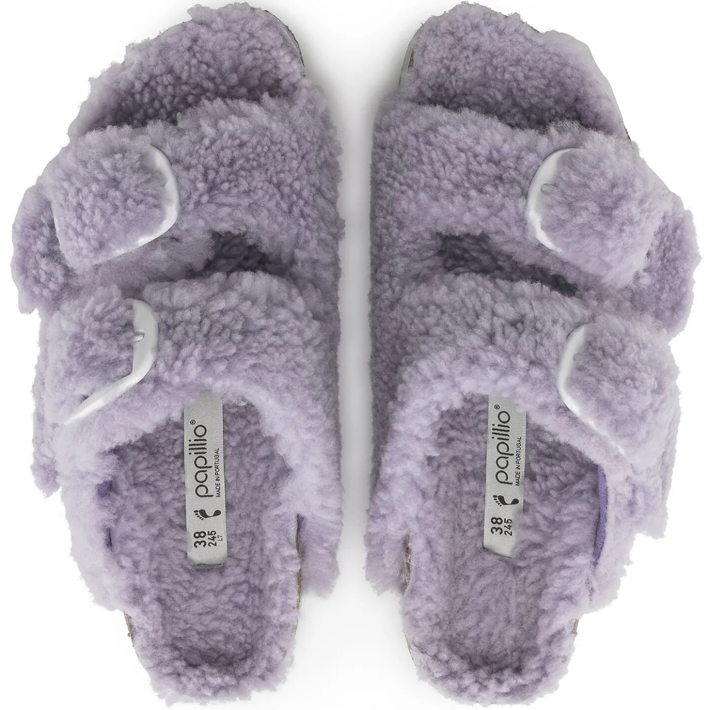 Birkenstock Two-Strap Sandals<Arizona Big Buckle Shearling Purple Fog