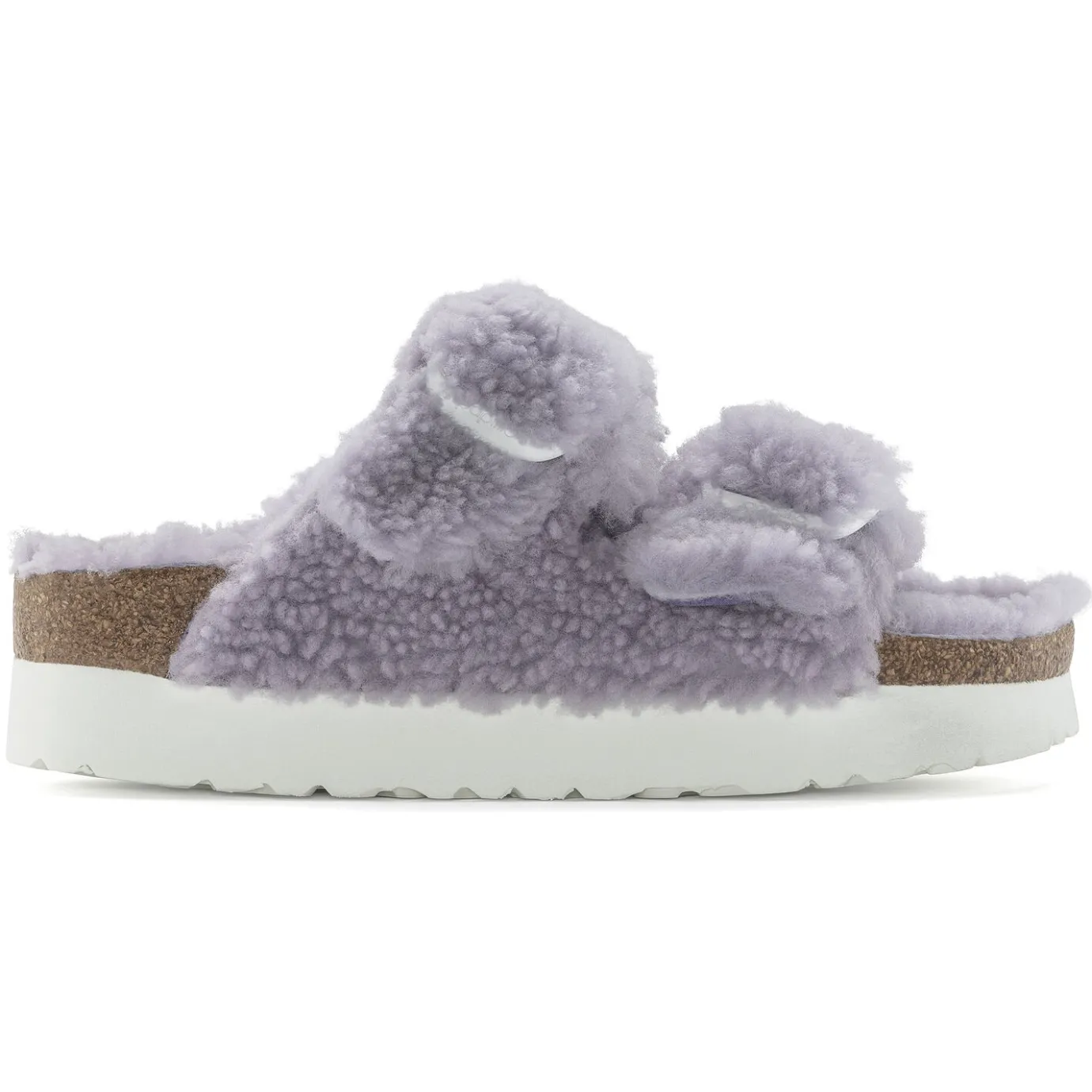 Birkenstock Two-Strap Sandals<Arizona Big Buckle Shearling Purple Fog