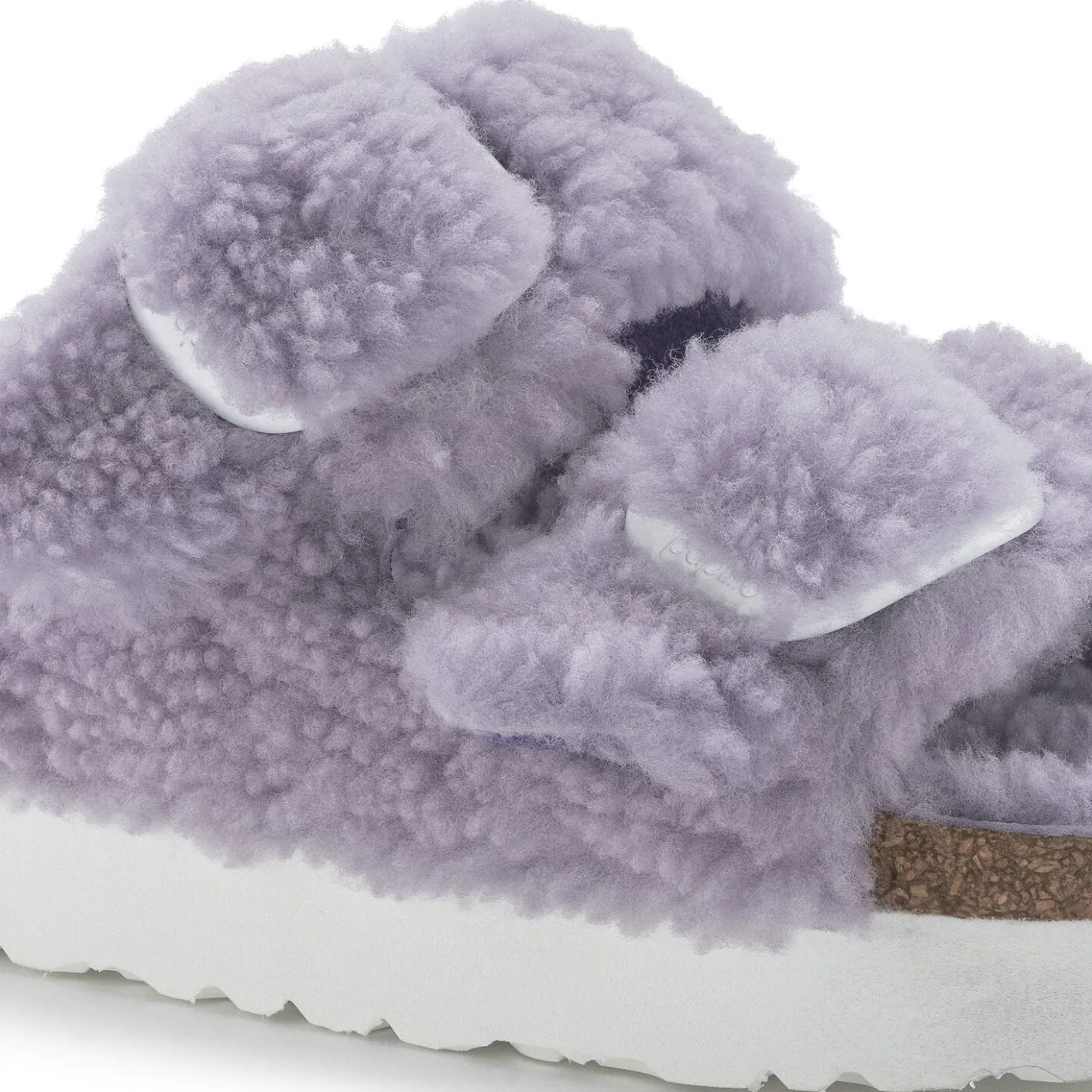 Birkenstock Two-Strap Sandals<Arizona Big Buckle Shearling Purple Fog