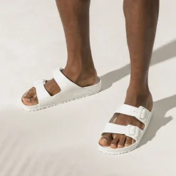 Birkenstock Two-Strap Sandals<Arizona Essentials White