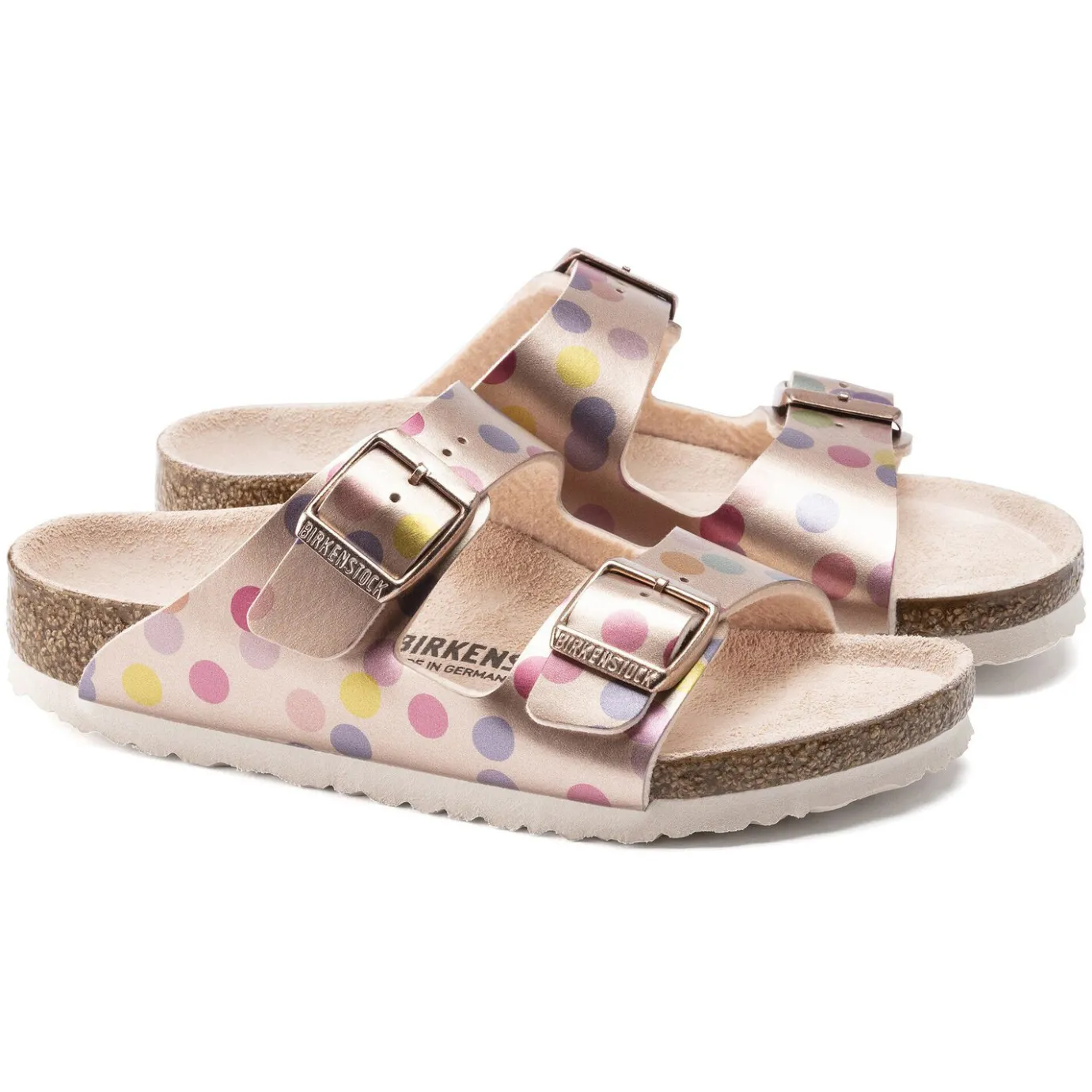 Birkenstock Strap Sandals<Arizona Kids Electric Metallic Dots Copper