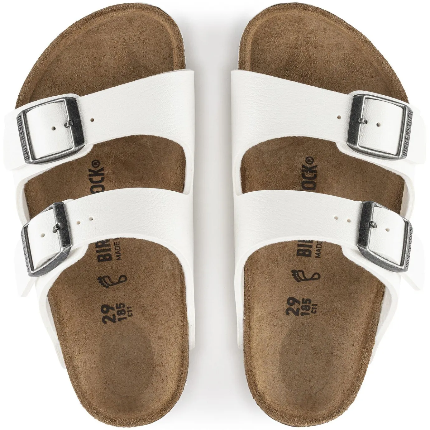 Birkenstock Strap Sandals<Arizona Kids White