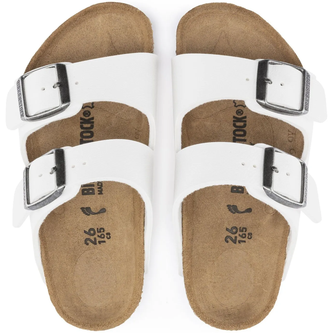 Birkenstock Strap Sandals<Arizona Kids White