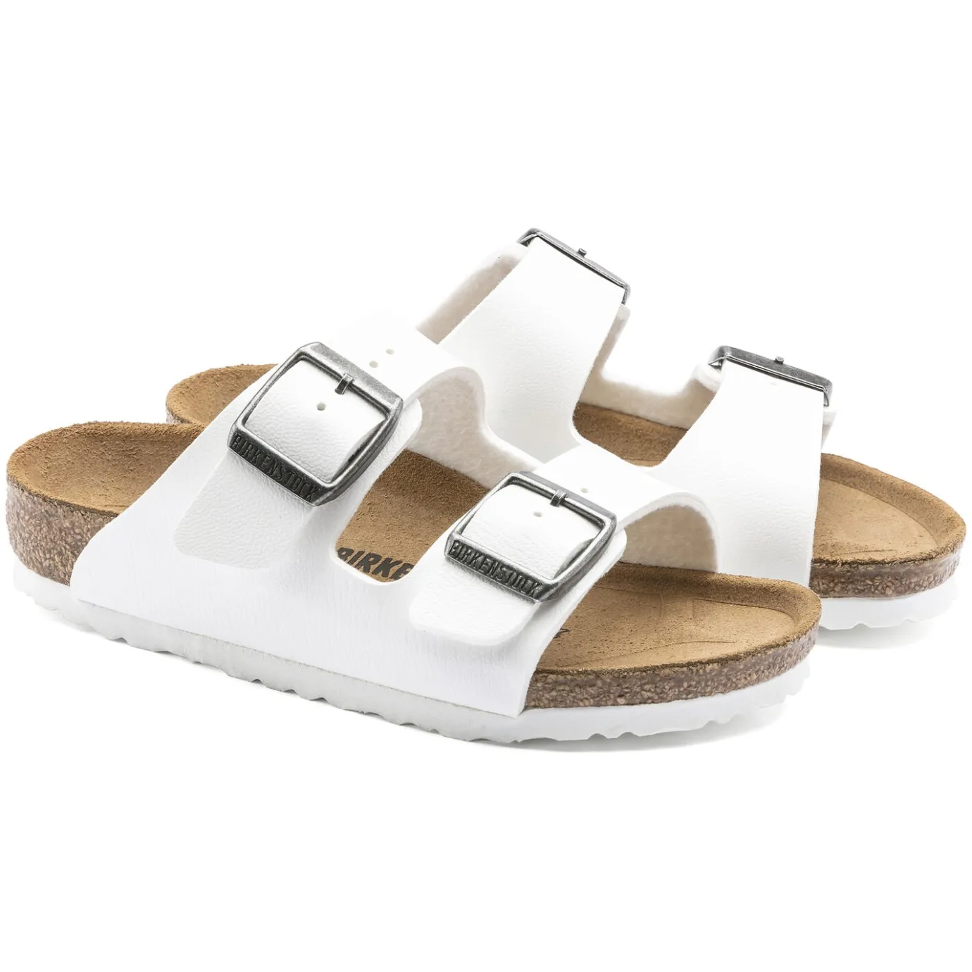 Birkenstock Strap Sandals<Arizona Kids White