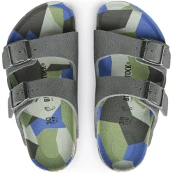 Birkenstock Strap Sandals<Arizona Kids Desert Soil Camo Gray
