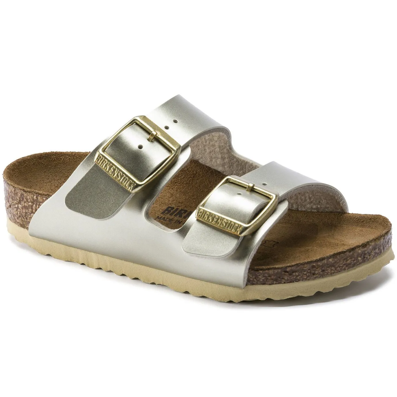 Birkenstock Strap Sandals<Arizona Kids Electric Metallic Gold