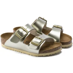 Birkenstock Strap Sandals<Arizona Kids Electric Metallic Gold