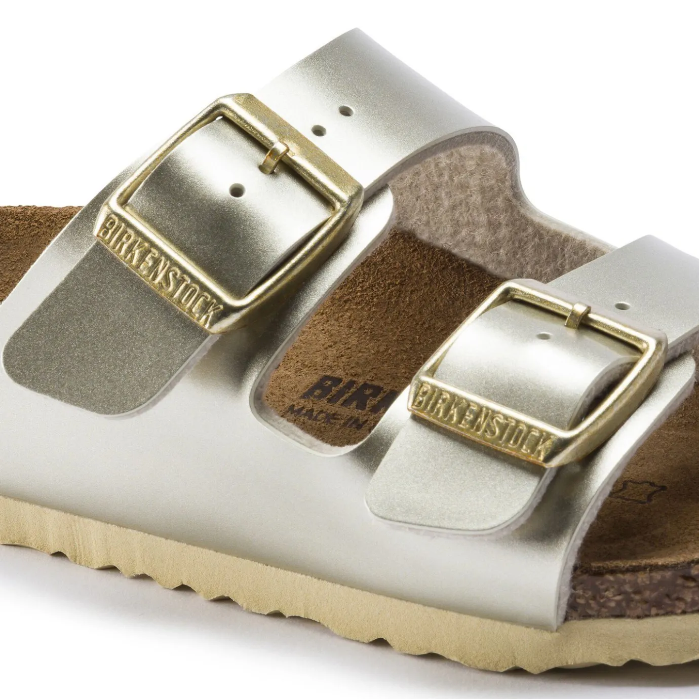 Birkenstock Strap Sandals<Arizona Kids Electric Metallic Gold