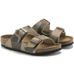 Birkenstock Strap Sandals<Arizona Kids Desert Soil Geo Camo Core