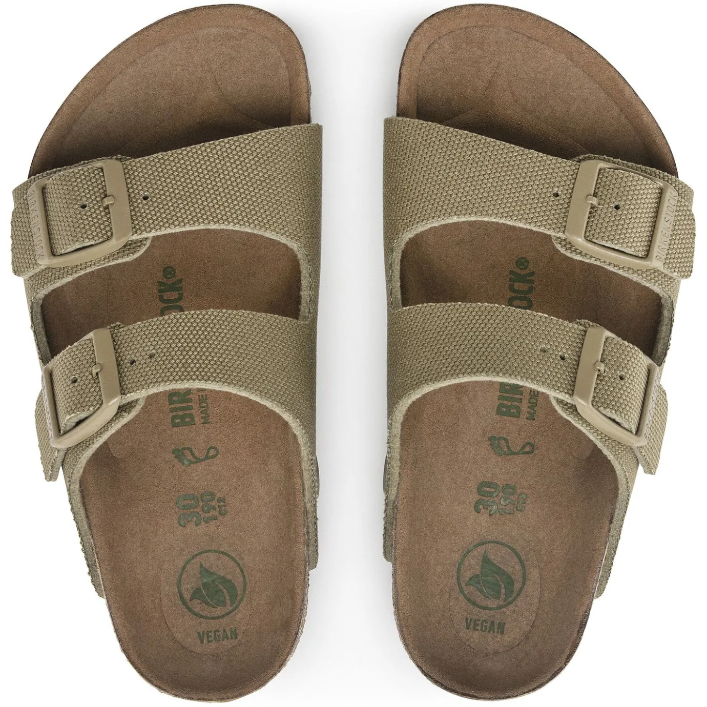 Birkenstock Strap Sandals<Arizona Kids Vegan Faded Khaki