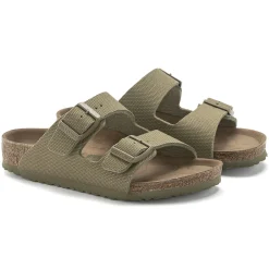 Birkenstock Strap Sandals<Arizona Kids Vegan Faded Khaki