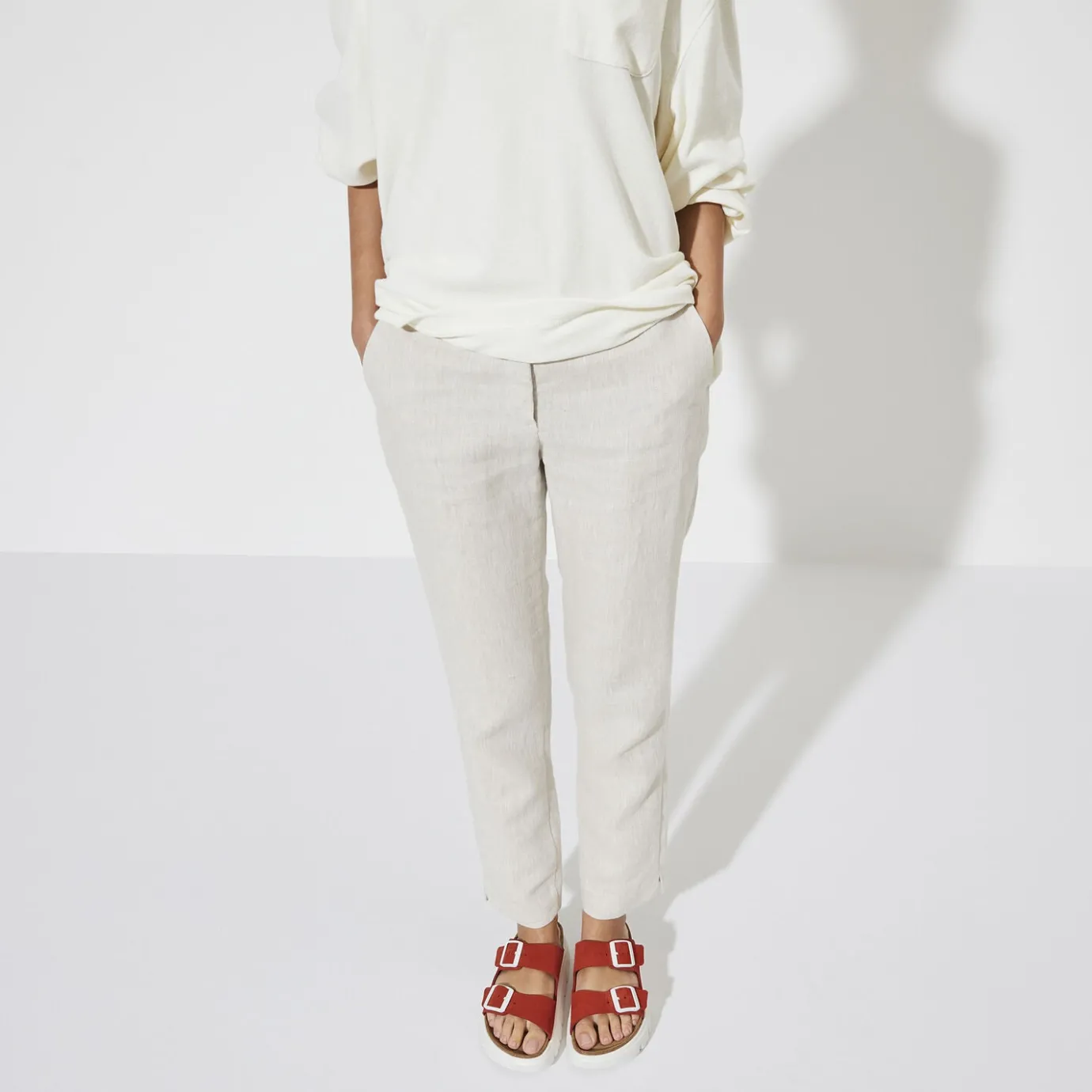 Birkenstock Two-Strap Sandals<Arizona Pap Chunky Tomato