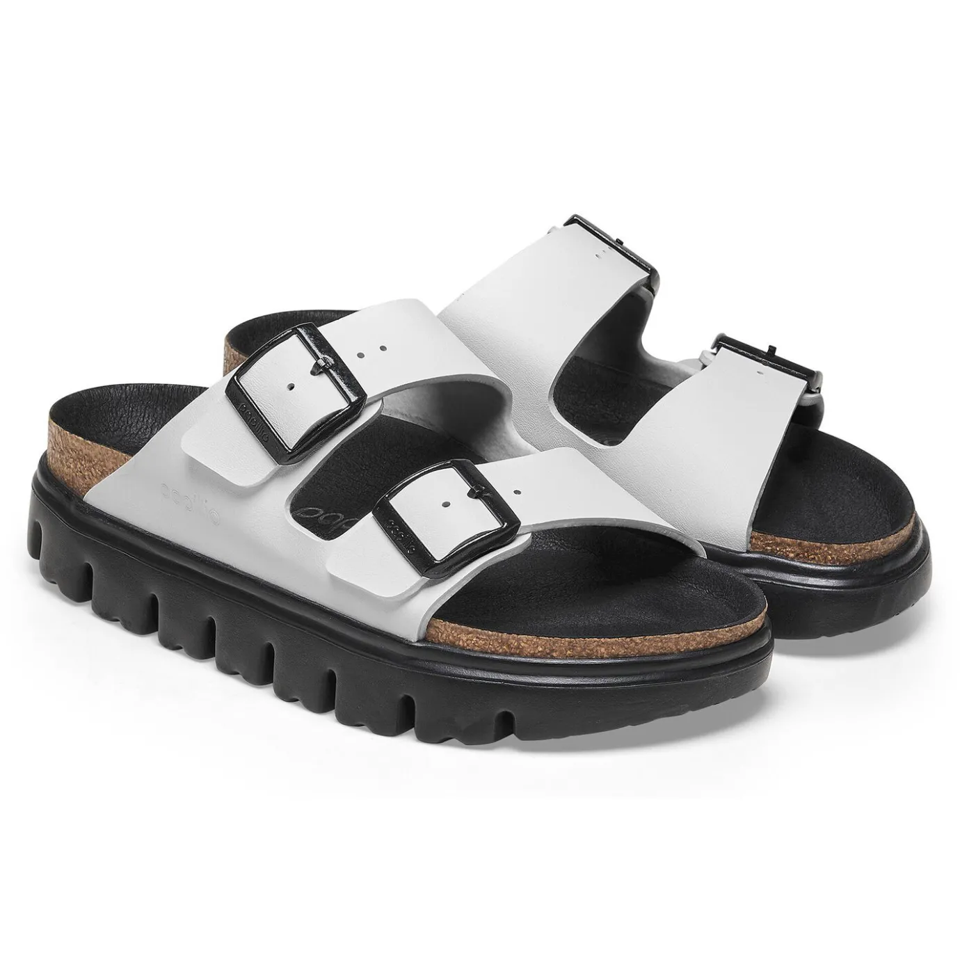 Birkenstock Two-Strap Sandals<Arizona Pap Chunky White