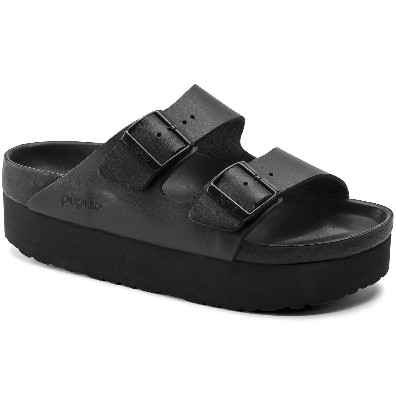 Birkenstock Two-Strap Sandals<Arizona Platform Black