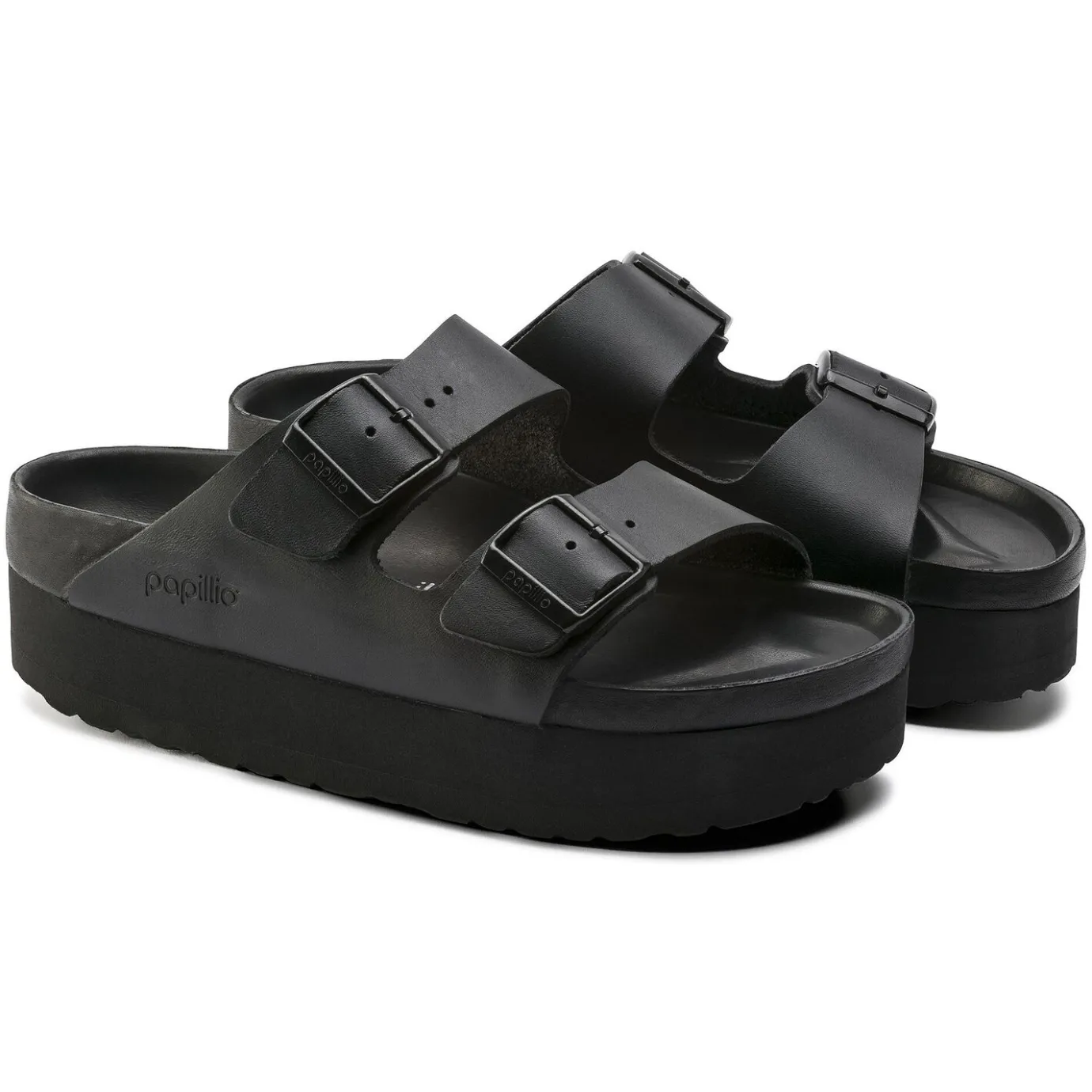 Birkenstock Two-Strap Sandals<Arizona Platform Black