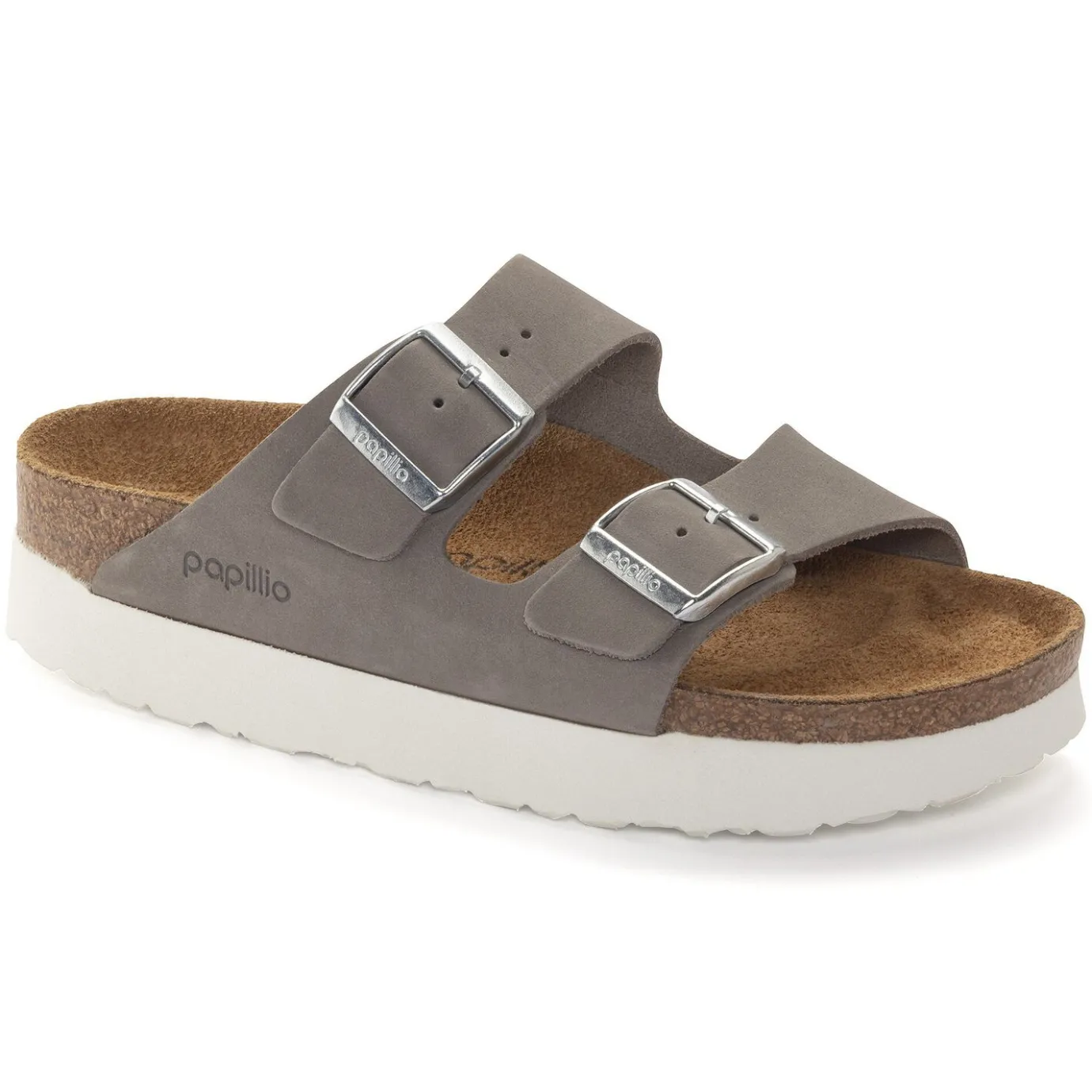 Birkenstock Two-Strap Sandals<Arizona Platform Dove Gray