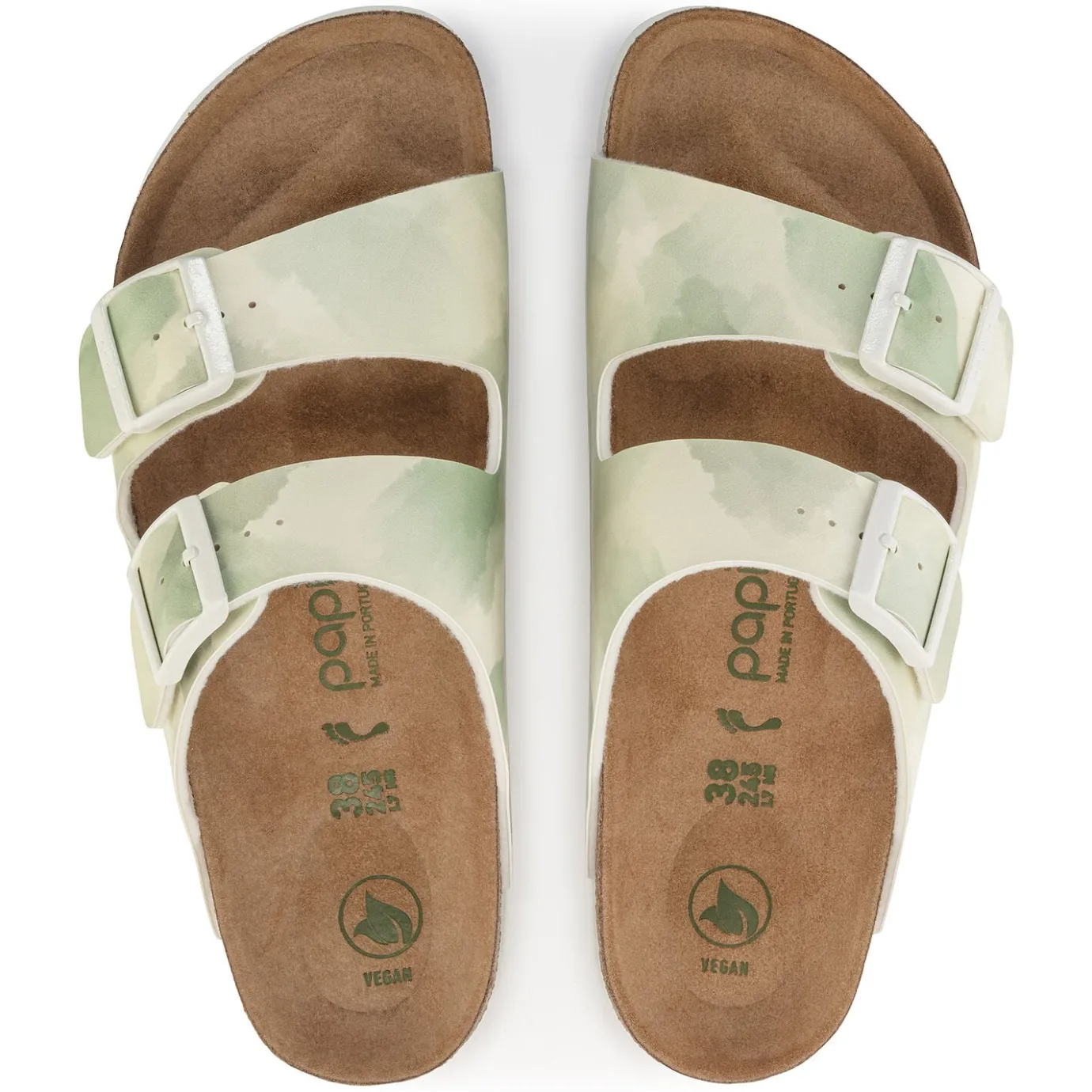 Birkenstock Two-Strap Sandals<Arizona Platform Vegan Watercolor Khaki