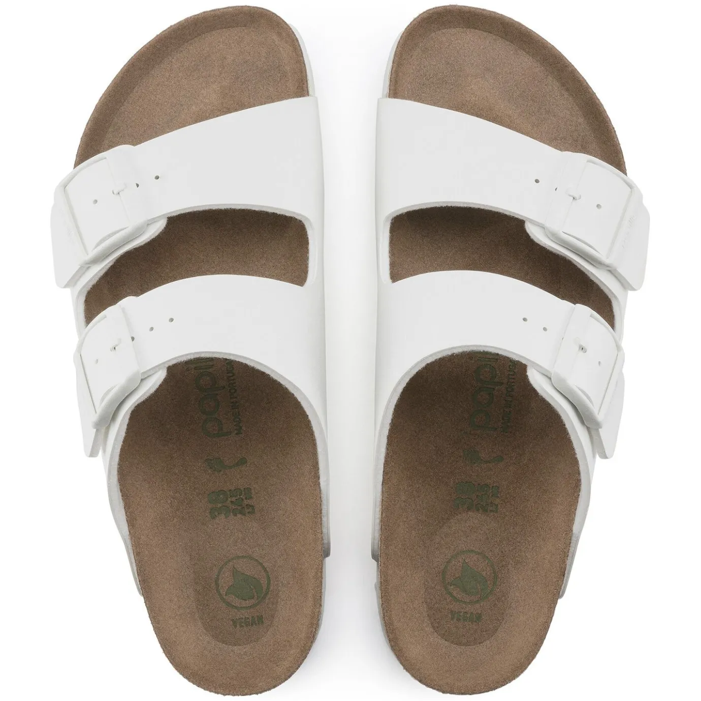 Birkenstock Two-Strap Sandals<Arizona Platform Vegan White