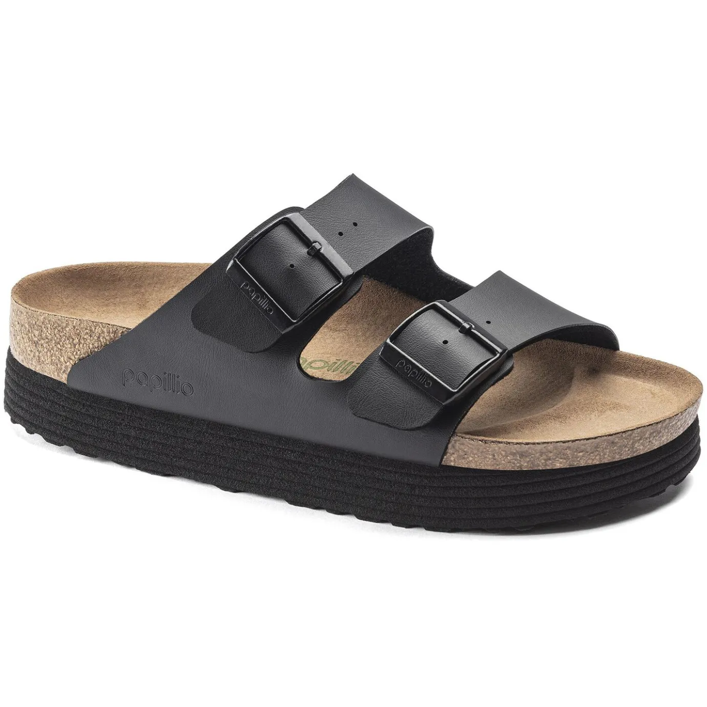 Birkenstock Two-Strap Sandals<Arizona Platform Vegan Black