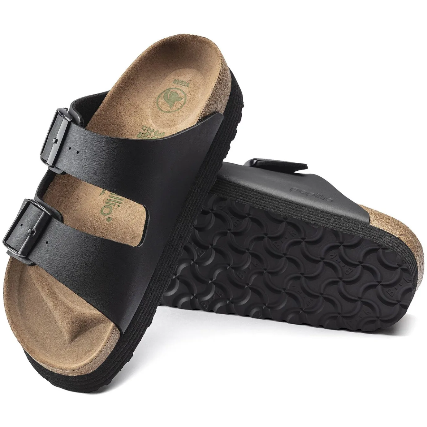 Birkenstock Two-Strap Sandals<Arizona Platform Vegan Black