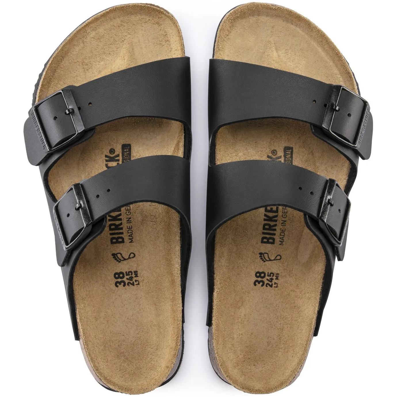 Birkenstock Two-Strap Sandals<Arizona Prof Black